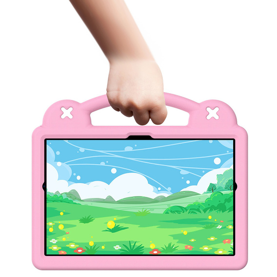 Etui do Lenovo M10 X306 2 Gen /  M10 Plus TB-X606 10.3 / Samsung Tab A 10.1 T510/515 / K10 X6C6, Cute Patterns, z podstawką, Różowe
