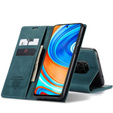 Etui CASEME do Xiaomi do Redmi Note 9s / 9 Pro, Leather Wallet Case, niebieskie