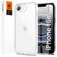 Etui Spigen do iPhone 16E, Ultra Hybrid, przezroczyste + Szkło Hartowane 9H