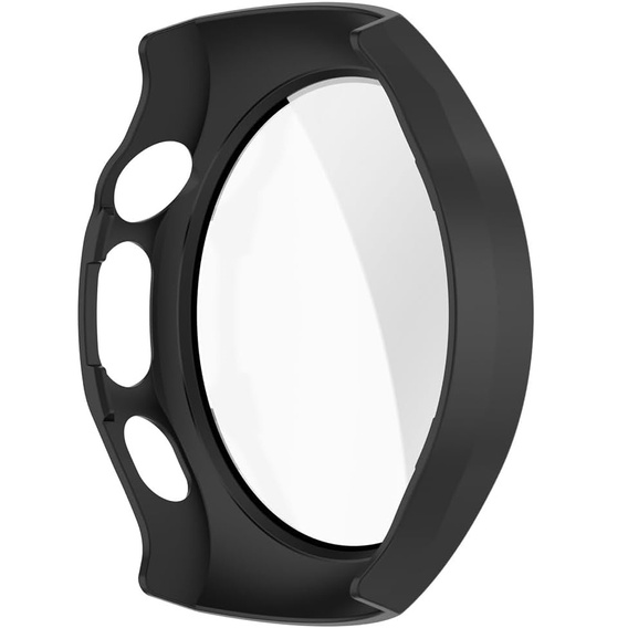 2w1 Etui z twardą ramką i szkłem hartowanym do Huawei Watch 5 46mm- czarne
