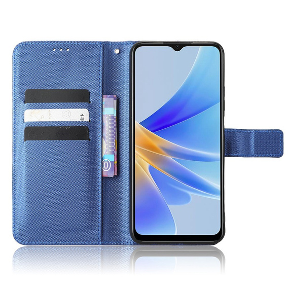 Etui z klapką do Oppo A17, Smart Magnet, niebieskie