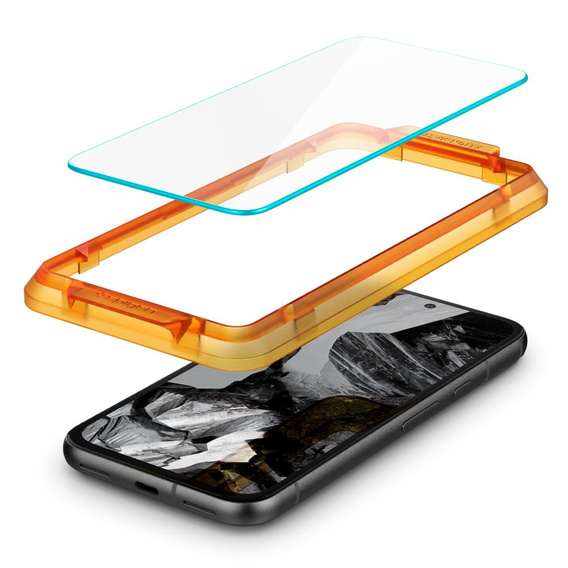 Szkło Hartowane z ramką do montażu SPIGEN Alm Glas.TR do Google Pixel 8A  (2 sztuki)