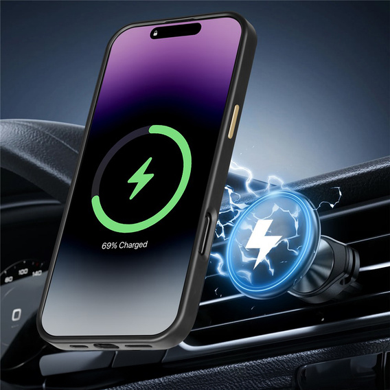 Etui magnetyczne z włókna aramidowego z metalową ramką aparatu do iPhone 17 Pro Max