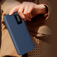 Etui z klapką do Samsung Galaxy S23, Smart View Wallet, niebieskie