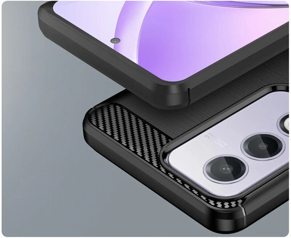Etui do Oppo A80, Carbon, czarne
