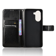 Etui z klapką do Xiaomi Poco X7 Pro 5G, Crazy Horse Wallet, czarne