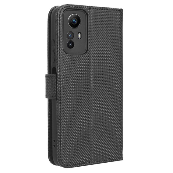 Etui z klapką do Xiaomi Redmi Note 12S 4G, Wallet Smart Magnet, czarne