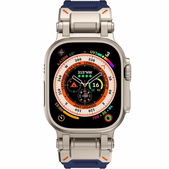 Pasek ERBORD ProTech do Apple Watch 1/2/3/4/5/6/7/8/9/10/11/SE Ultra 1/2/3 42/44/45/46/49mm, Niebieski