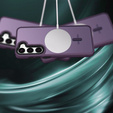 Etui do Samsung Galaxy S21 FE, do MagSafe, ERBORD Matt Case, ciemnofioletowe + Szkło na ekran