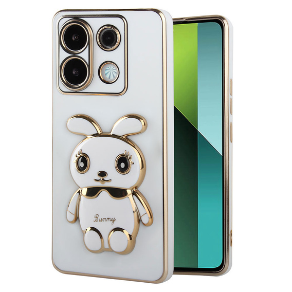 Etui do Xiaomi Redmi Note 13 Pro 5G, Rabbit, białe + Szkło Hartowane 9H