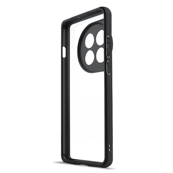Etui do OnePlus 12 5G, Fusion Hybrid, z ochroną aparatu, przezroczyste / czarne