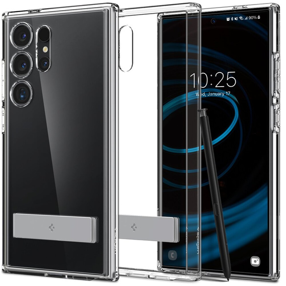 Etui Spigen do Galaxy S24 Ultra, Ultra Hybrid "S", Crystal Clear