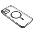 Zestaw Etui do iPhone 12 Pro, MagSafe Hybrid, czarne + Szklo