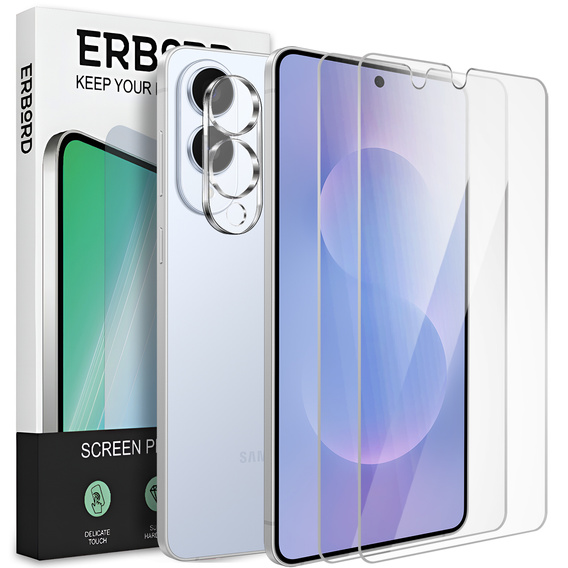 2x Szkło Hartowane ERBORD 9H Hard Glass do Samsung Galaxy S25 Edge – codzienna ochrona w eleganckim wydaniu