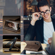 Etui CASEME do Huawei P30 Pro, Leather Wallet Case, ciemnobrązowe