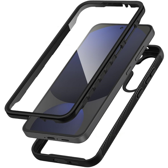 Etui do Samsung Galaxy S24 FE, Shockproof, z folią, czarne