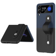 Etui Wristband Kickstand do Samsung Galaxy Z Flip3 5G, Black/Dark Blue