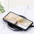 Etui do Realme 14 Pro+ 5G, z blaszką magnetyczne, przezroczyste / czarne