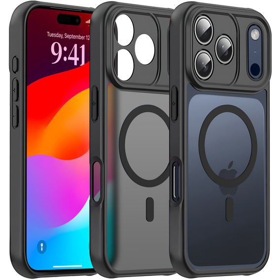 Etui Matt Case do iPhone 17, do Magsafe, matowe czarne