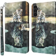 Etui z klapką do Samsung Galaxy A14 4G/5G, Wallet, Cat & Tiger