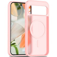 Etui Matt Case do Google Pixel 10 / 10 Pro, do MagSafe, półprzezroczyste różowe