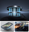 Etui pancerne do Samsung Galaxy S25+ Plus, Dexnor CamProtect MagSafe, niebieskie (Dwie ramki)