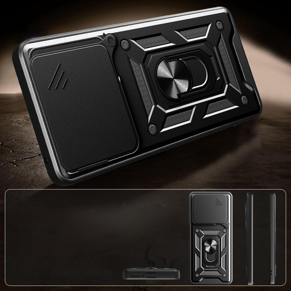Etui pancerne do Honor 400 Lite, CamShield Slide, czarne