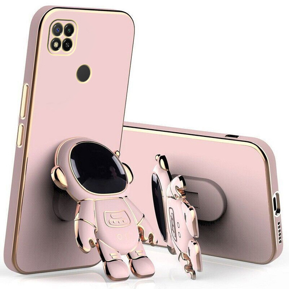 Etui do Xiaomi Redmi 9C, Astronaut, różowe