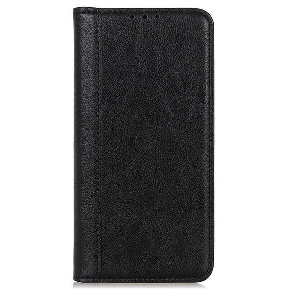 Etui z klapką do Xiaomi 15 Ultra, Split Leather, czarne