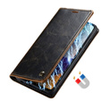 Etui z klapką CASEME do Samsung Galaxy A52/A52s, Waxy Textured, kawowe