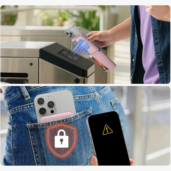 Magnetyczny portfel z funkcją lokalizacji, NFC i podstawką do iPhone 16 Pro