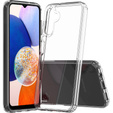 Zestaw Etui do Samsung Galaxy A14 5G, Fusion Hybrid Case, Przezroczyste + Szkło 9H