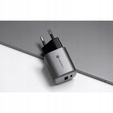 Forcell Ładowarka Sieciowa USB-A / USB-C 3A GaN 33W PD QC 4.0, szara