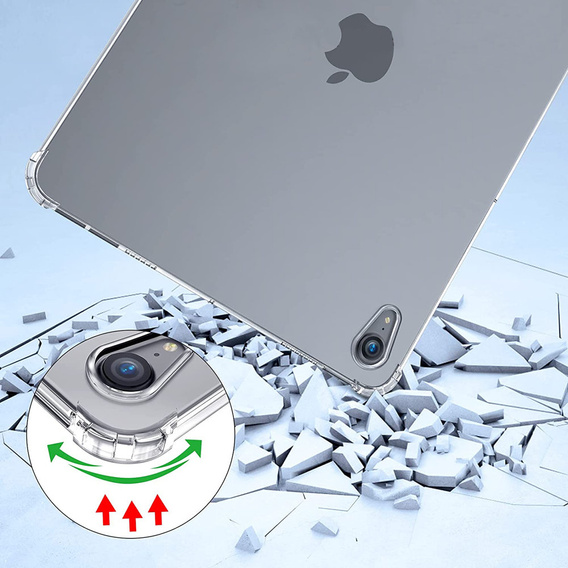 Etui do iPad mini 8.3" 2021 (6 gen.) / iPad mini 8.3" 2024 (7 gen.), Nakładka przezroczysta