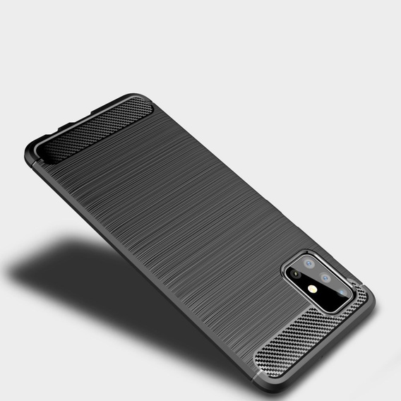 Etui do Samsung Galaxy M51, Karbon, czarne