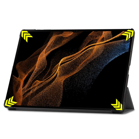 Etui do Samsung Galaxy Tab S9 Ultra, Smartcase, szare