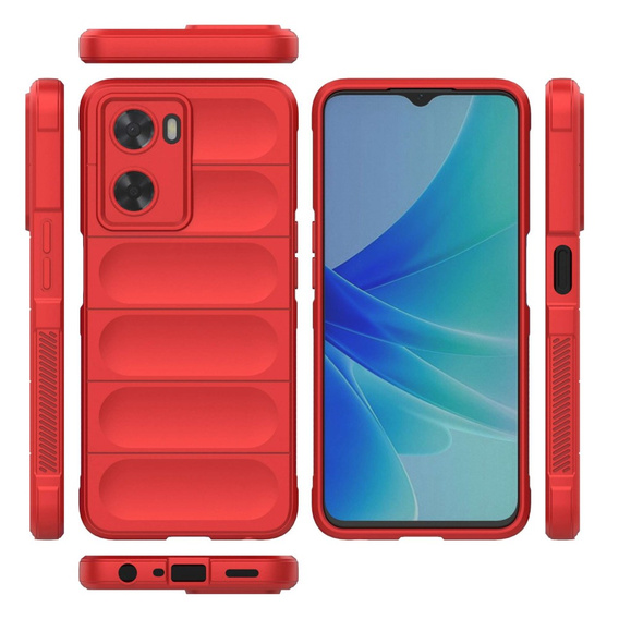 Etui do Oppo A57s, Gaming Shockproof, czerwone