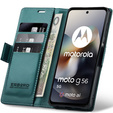Etui ERBORD Glossy Litchi portfel z klapką do Motorola Moto G56 5G