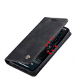 Etui CASEME do iPhone 14 Pro, Leather Wallet Case, czarne