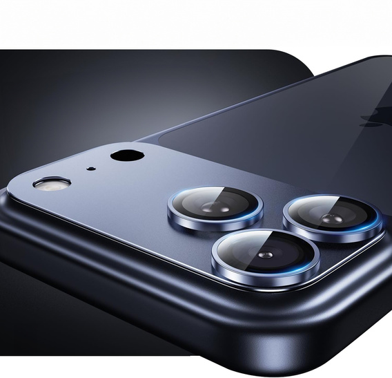 2x Szkło hartowane ERBORD na wyspę aparatów do iPhone 17 Pro Max