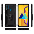 Etui pancerne do Samsung Galaxy M21, Nox Case Ring, czarne