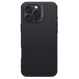Etui do iPhone 16 Pro Max, pancerne Nillkin, Carbon Fiber, do Magsafe, czarne
