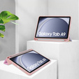 Etui Smartcase Hybrid do Samsung Galaxy Tab A9, z miejscem na rysik – różowe Marble