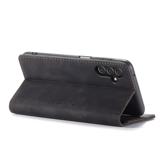 Etui CASEME do Samsung Galaxy A04S / A13 5G, Leather Wallet Case, czarne
