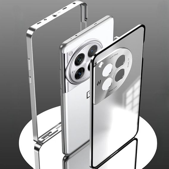 Etui do OnePlus 13R, Frame Case, srebrne