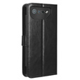 Etui z klapką do Asus ROG Phone 7 5G, Crazy Horse Wallet, czarne