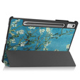 Etui do Lenovo Tab P11 Pro Gen 2 TB132FU TB132XU 11.2", Trójdzielne z miejscem na rysik, Kwiaty 