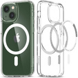 Etui z MagSafe Spigen do iPhone 13 Mini, Ultra Hybrid, białe + Szkło Hartowane 9H