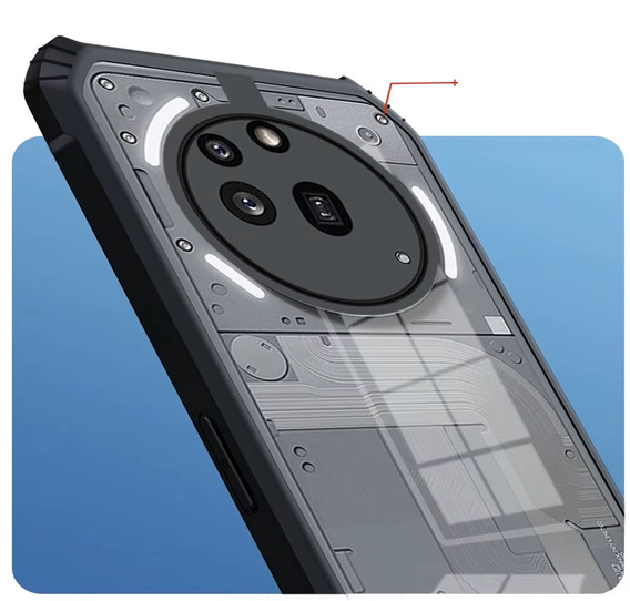 Etui do Nothing Phone 3A Pro, AntiDrop Hybrid, czarne