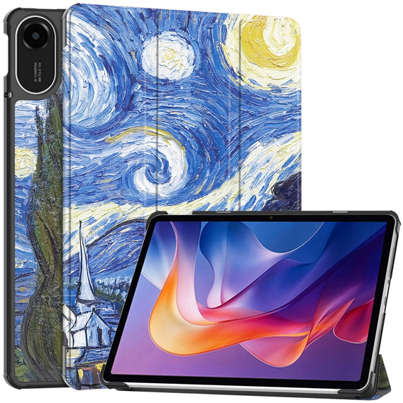 Etui z klapką i wzorem Starry Sky do Xiaomi Redmi Pad 2